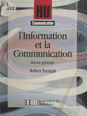 cover image of L'information et la communication